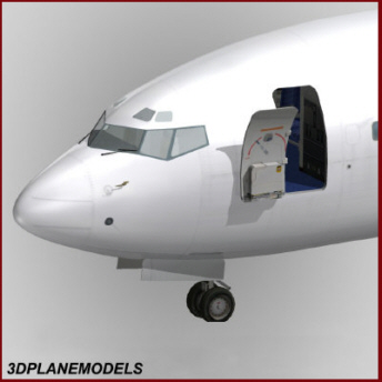 Boeing 737 800 3D Model Qantas